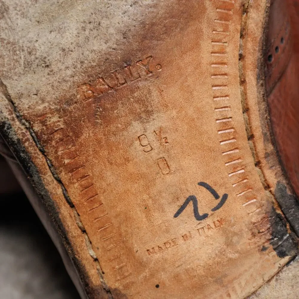 Bally brown leather